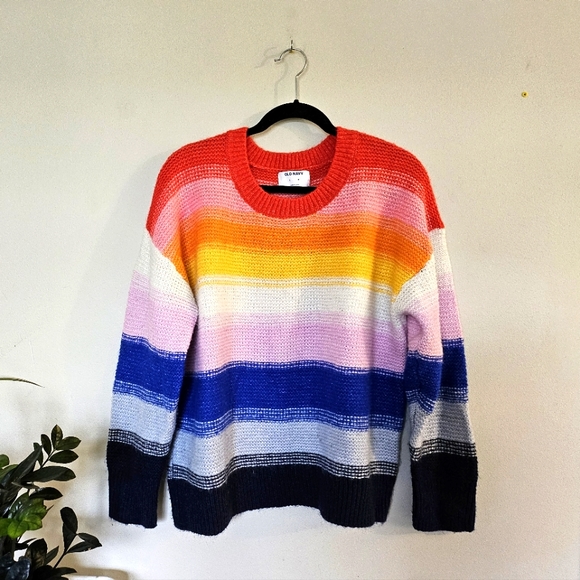 Rainbow striped knit sweater - Picture 2 of 5